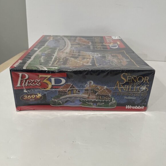 Puzz 3D Lord Of The Rings Hobbiton Sealed 369 pc 3D Wrebbit Puzzle 2004 Vintage - Picture 5 of 6
